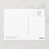 Briefkaart van blauwe hydrangea (Achterkant)