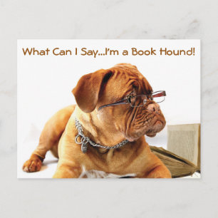 Briefkaart van Book Hound Dog