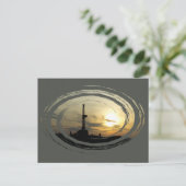 Briefkaart van boorrig (Staand voorkant)