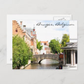 Briefkaart van Brugge, België (Voorkant / Achterkant)