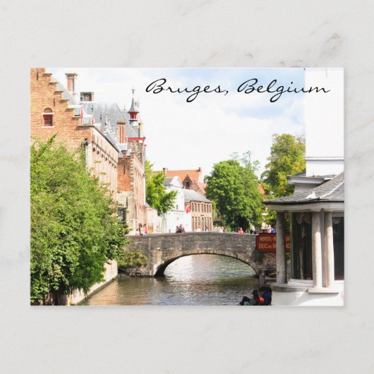 Briefkaart van Brugge, België (Voorkant)