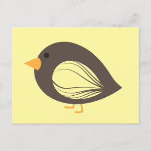Briefkaart van bruine vogelgriep