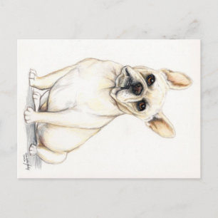 Briefkaart van Bulldog Dog Art