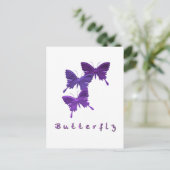 Briefkaart van Butterfly Trio (Staand voorkant)