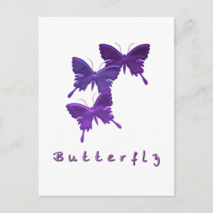 Briefkaart van Butterfly Trio