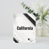 Briefkaart van Californië - Bold Centered Typograp (Staand voorkant)