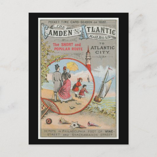 Briefkaart van Camden en Atlantic Railroad (Voorkant)