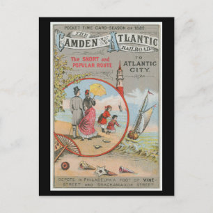 Briefkaart van Camden en Atlantic Railroad