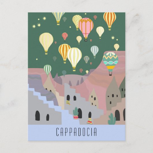 Briefkaart van Cappadocia | Kapadokya Balloon Drea (Voorkant)