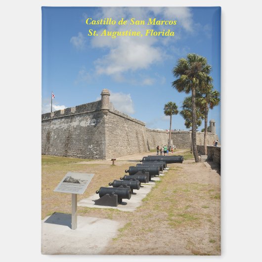briefkaart van Castillo de San Marcos Magneet (Voorkant)