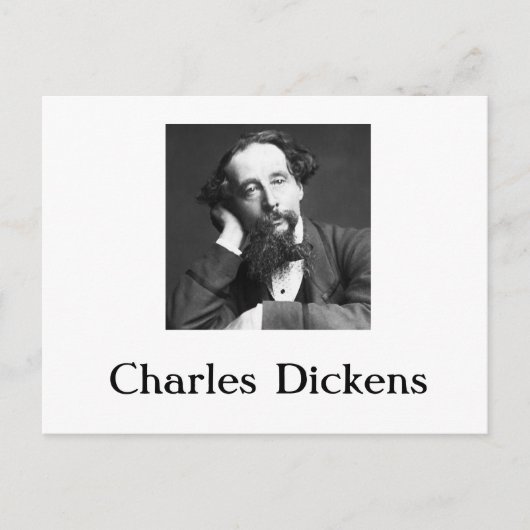Briefkaart van Charles Dickens (Voorkant)