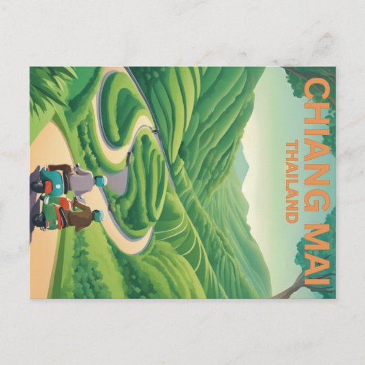 Briefkaart van Chiang Mai (Voorkant)