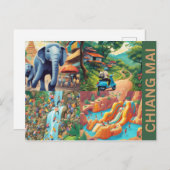 Briefkaart van Chiang Mai (Voorkant / Achterkant)