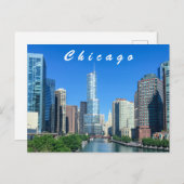 Briefkaart van Chicago (Voorkant / Achterkant)