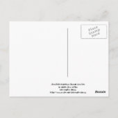 Briefkaart van Chocolate Raspberry Blossom Branche (Achterkant)