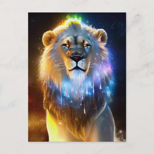 Briefkaart van Cosmic Lion (Voorkant)