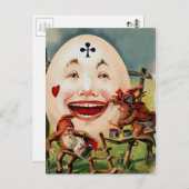Briefkaart van  Creepy Egg Face (Voorkant / Achterkant)