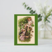 Briefkaart van Cupid & Couple Valentijns (Staand voorkant)