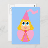 Briefkaart van Cute Fairy Tale Princess (Voorkant / Achterkant)