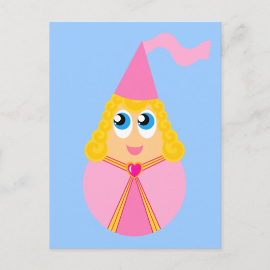 Briefkaart van Cute Fairy Tale Princess (Voorkant)
