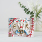 Briefkaart van de 90ste verjaardag van de koningin (Staand voorkant)