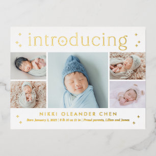 Briefkaart van de Aankondiging van de Baby van de 