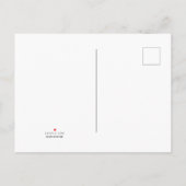 Briefkaart van de aankondiging van de tender (Achterkant)