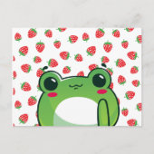 Briefkaart van de aardbeiboomkikker Kawaii (Voorkant)