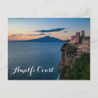 Briefkaart van de Amalfi-kust
