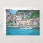 Briefkaart van de Amalfi-kust (Voorkant / Achterkant)