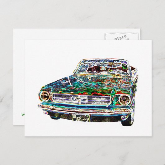 briefkaart van de auto (Voorkant / Achterkant)