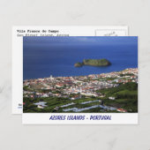 Briefkaart van de Azoren (Voorkant / Achterkant)