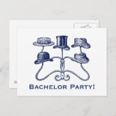Briefkaart van de Bachelor Party (Voorkant / Achterkant)