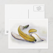 Briefkaart van de bananenhuid (Voorkant / Achterkant)