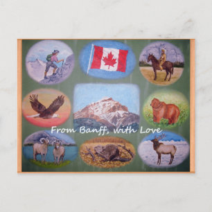 Briefkaart van de Banff Lodging