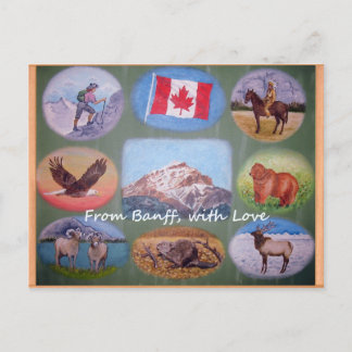Briefkaart van de Banff Lodging
