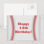 Briefkaart van de Baseball Party (Voorkant / Achterkant)