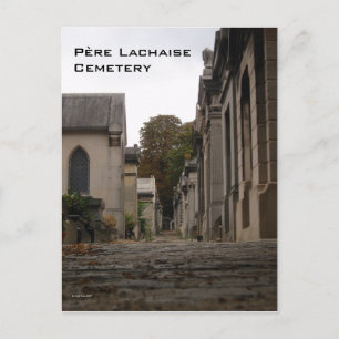 Briefkaart van de begraafplaats Père Lachaise