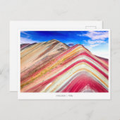 Briefkaart van de Berg Peru Holiday (Voorkant / Achterkant)