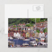 Briefkaart van de bergachtige Marina (Voorkant / Achterkant)