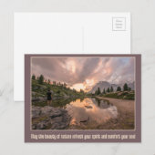 Briefkaart van de berghond (Voorkant / Achterkant)