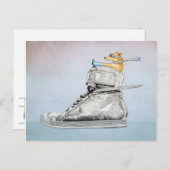 Briefkaart van de bloedstolling (Voorkant / Achterkant)