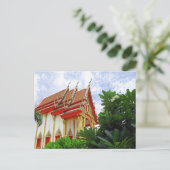 Briefkaart van de boeddhistische tempel (Staand voorkant)