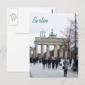 Briefkaart van de Brandenburgse poort (Voorkant / Achterkant)