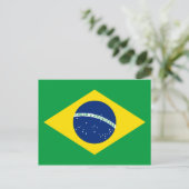Briefkaart van de Braziliaanse vlag (Staand voorkant)