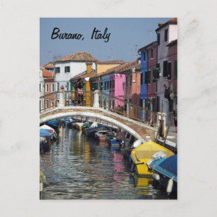 Briefkaart van de Brug van Burano