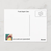 Briefkaart van de Cake van Apple van GramaBarb het (Achterkant)