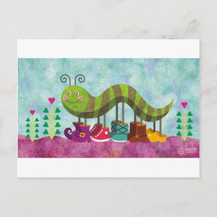 Briefkaart van de Catty Caterpipe