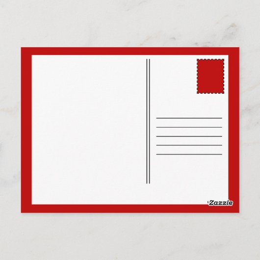 briefkaart van de chocoalteaardbei (Achterkant)