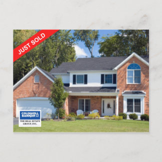 Briefkaart van de Coldwell Banker: NET VERKOCHT